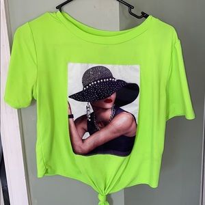 Neon blouse